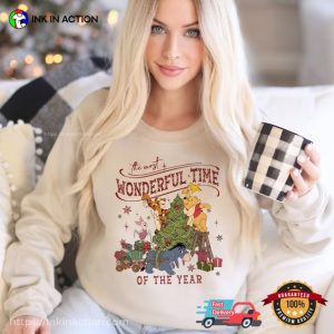 The Most Wonderful Time Of The Year, winnie the pooh christmas Shirt 4