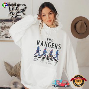 The Rangers Walking Abbey Road Signatures Ice Hockey Shirt 2