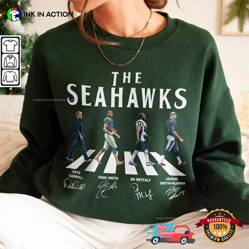 The Seahawks Walking Abbey Road Signatures Football Shirt