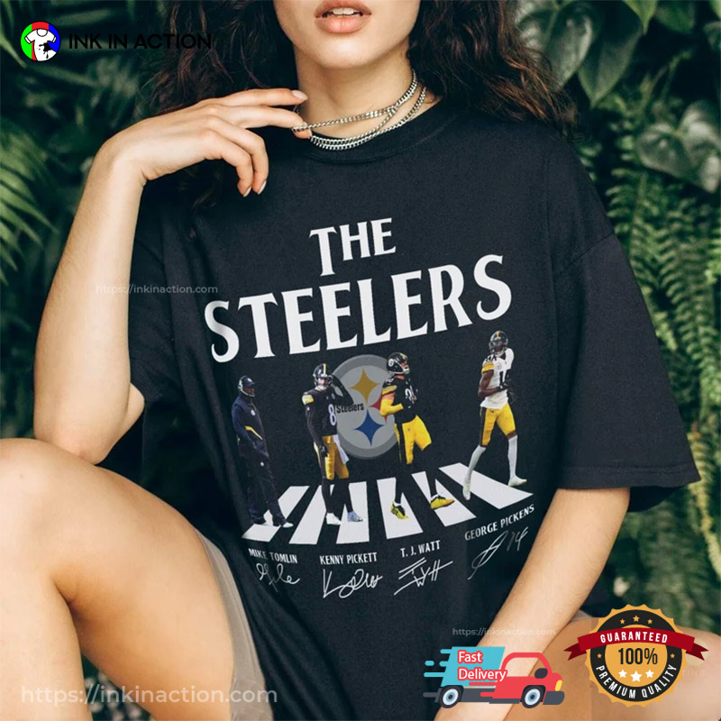 The Steelers Walking Abbey Road Signatures Limited Football Shirt