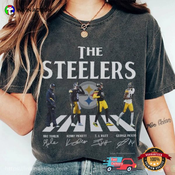 The Steelers Walking Abbey Road Signatures Limited Football Shirt