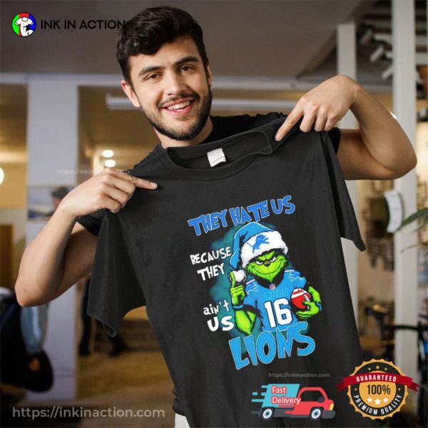 They Hate Us Because They Ain’t Us Detroit Lions Christmas Shirt