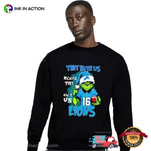 They Hate Us Because They Ain’t Us Detroit Lions Christmas Shirt 2