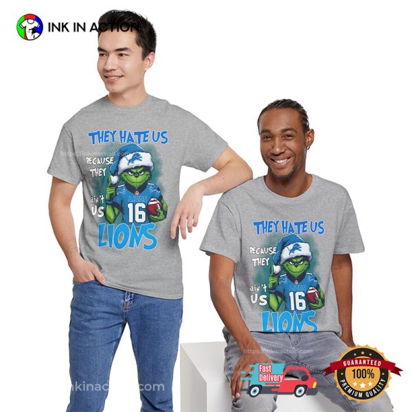 They Hate Us Because They Ain’t Us Detroit Lions Christmas Shirt