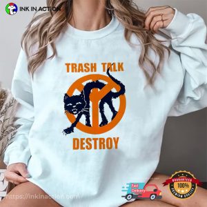 Trash Talk Destroy Black Cat Shirt 2