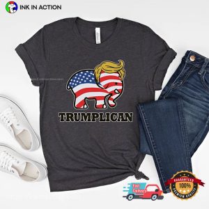 Trumplican Elephant USA Funny T Shirt 1