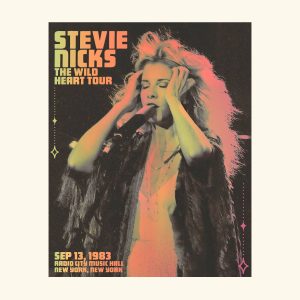 Vingtage Stevie Nicks The Wild Heart Tour 1983 Poster