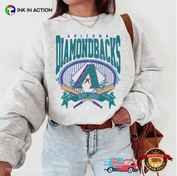 Vintage Arizona Diamondbacks EST 1998 Baseball T-shirt