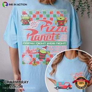 Vintage Disneyland Pizza Planet 2 Sided T-shirt
