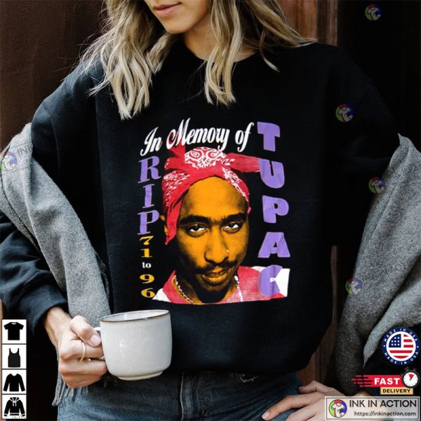 Vintage Posters 2pac Tupac Shakur In Memory Of T-Shirt