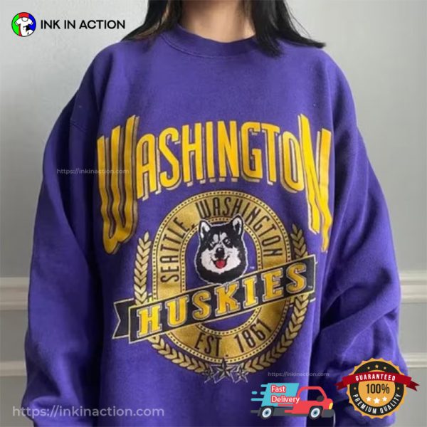 Washington Huskies 1861 Vintage Football Tee