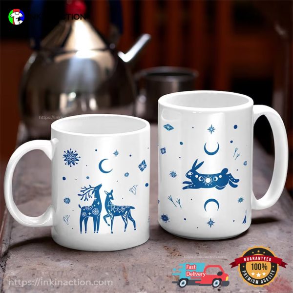 Winter Solstice Mystical Nordic Creatures Mug