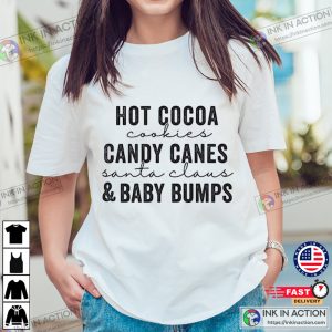 Xmas Things & Baby Bumps Xmas Pregnancy Announcement T-shirt
