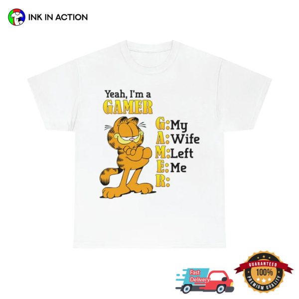 Yeah I’m Gamer Vintage Garfield T-shirt