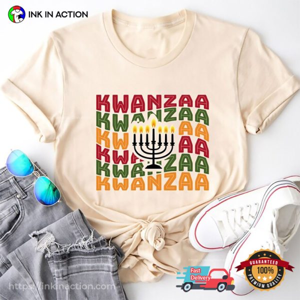 Candle Kwanzaa Holiday Festival Of Light African Culture Shirt