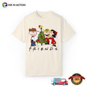 charlie brown on christmas With Friends Vintage Cartoon T Shirt 4
