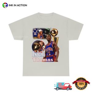 detroit piston isiah thomas 90s Championship Basketball Graphic T Shirt 3