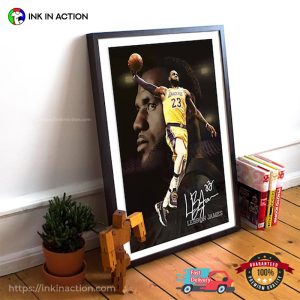 dunk lebron james 23 Basketball Poster 1