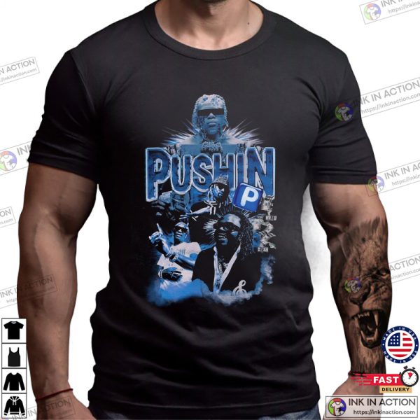 Gunna Pushin P Retro Vintage Rap Shirt