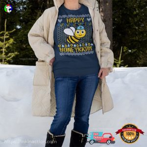 happy hanukkah Funny Bee Tee For Kids