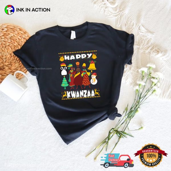 Happy Kwanzaa Africa Celebration Xmas T-shirt