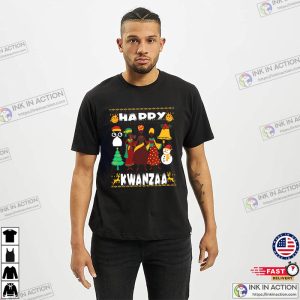 happy kwanzaa Africa Celebration Xmas T Shirt