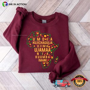 happy kwanzaa Seven Candles Africa Celebration T Shirt 1