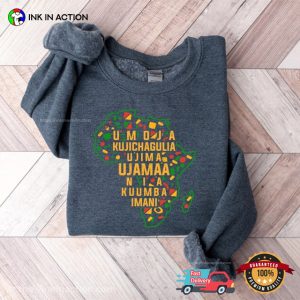 happy kwanzaa Seven Candles Africa Celebration T Shirt 2