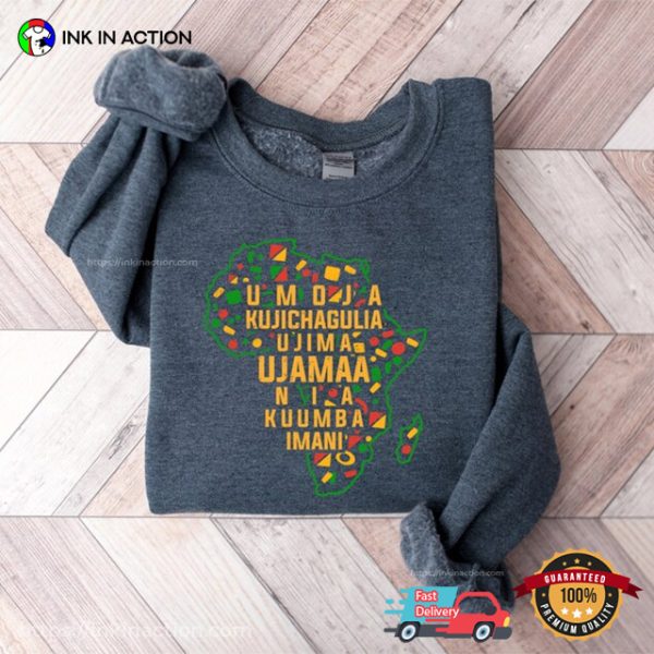 Happy Kwanzaa Seven Candles Africa Celebration T-shirt