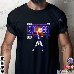 Minnesota Vikings Kirk Cousins Cartoon T-shirt