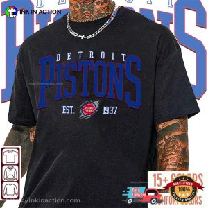 nba detroit pistons Est 1937 Vintage Basketball Tee 4