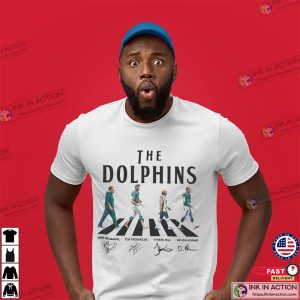 NFL Miami Dolphins Walking Abbey Road Signatures Football Shirt