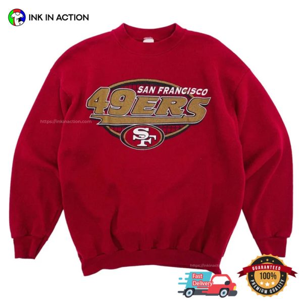 NFL San Francisco 49ers 80s Retro Style Shirt