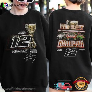 ryan blaney 12 Champion Racing Car Signature Tee 2