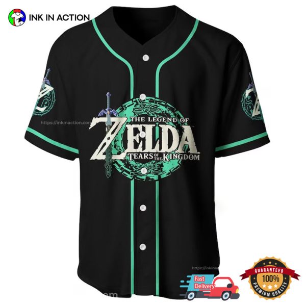 Tears Of The Kingdom Zelda Baseball Jersey