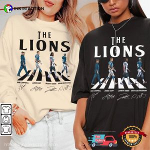 The Detroit Lions Walking Abbey Road Signatures Football Shirt