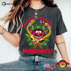 the muppets animal, disney christmas Holidays T Shirt 3