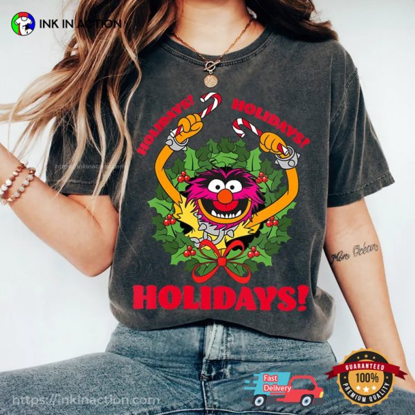 The Muppets Animal, Disney Christmas Holidays T-shirt