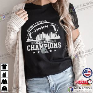 2023 NFC North Division Champs Detroit Lions Football Fan T-shirt