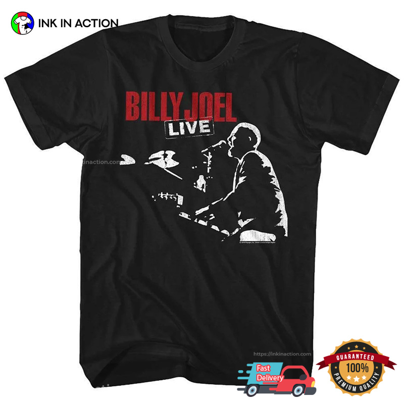 80's Billy Joel Live Tour Retro Fans Shirt