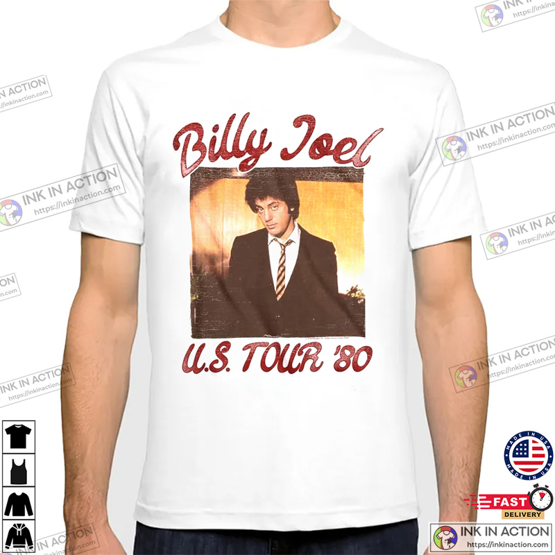 80's Billy Joel US Tour Graphic T-shirt