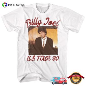 80's billy joel US Tour Graphic T Shirt 2