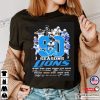 90 Seasons Detroit Lions Football Signatures All Team T-Shirt