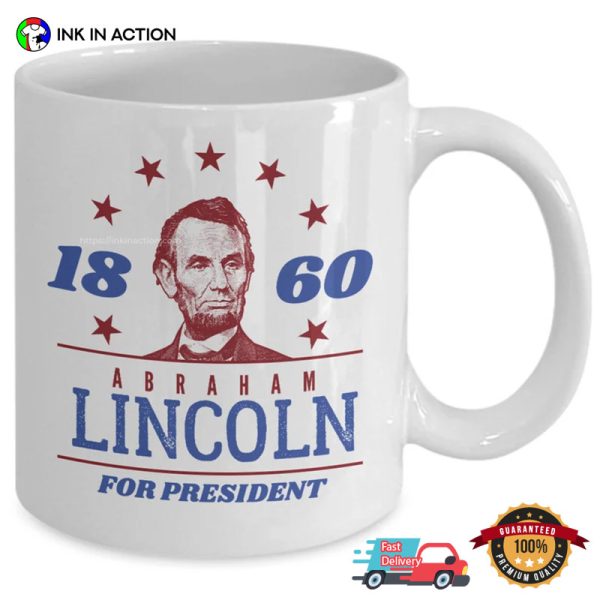Abraham Lincoln For President 1860 Coffee Cup