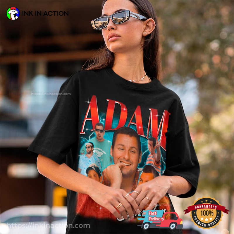 Adam Sandler Comedy Actor Collage Graphic Fans T-Shirt