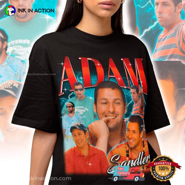 Adam Sandler Comedy Actor Collage Graphic Fans T-Shirt