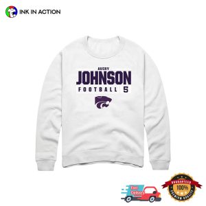 Avery Johnson K State Wildcats Purple Shirt 4