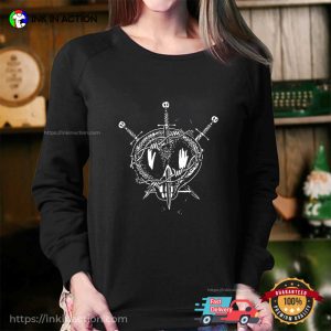 Barb Skull bullet for my valentine tshirt 1