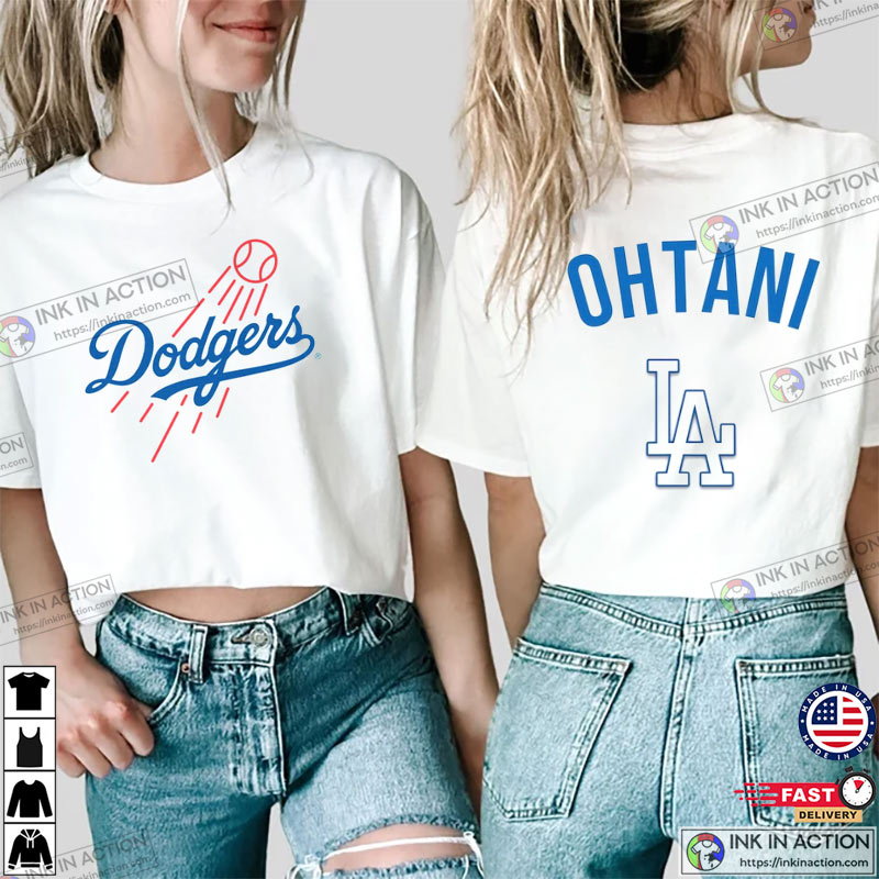 Baseball Shohei Ohtani MLB LA 2 Sided T-shirt