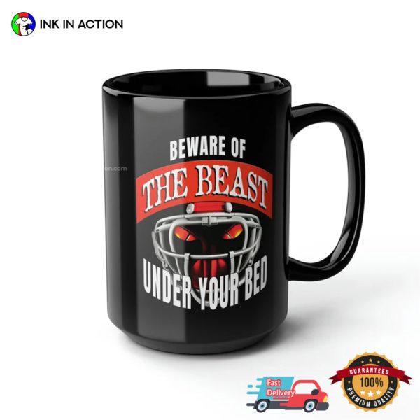 Beware Of The Beast Under Your Bed Virginia Tech College Football Mug